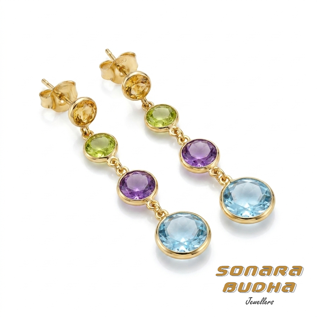 Mix Gems Earrings